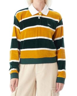 OBEY Swinton Polo Dark Cedar Multi