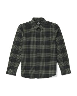 VOLCOM Caden plaid shirt black kids