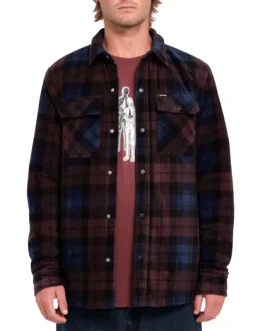 VOLCOM Bowered Fleece Merlot